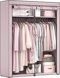 SONGMICS Kleiderschrank, Garderobe mit 2