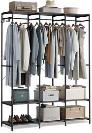 SONGMICS Kleiderschrank offen, Kleiderständer,