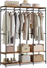 SONGMICS Kleiderschrank offen, Kleiderständer,