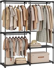 SONGMICS Kleiderschrank offen, Kleiderständer,