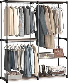 SONGMICS Kleiderschrank offen, Kleiderständer,