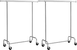 SONGMICS Kleiderständer, 2er Set, Kleiderstangen