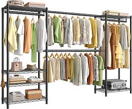 SONGMICS Kleiderständer, offener Kleiderschrank,