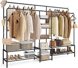 SONGMICS Kleiderständer, offener Kleiderschrank,