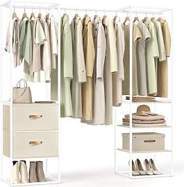 SONGMICS Kleiderständer, offener Kleiderschrank,