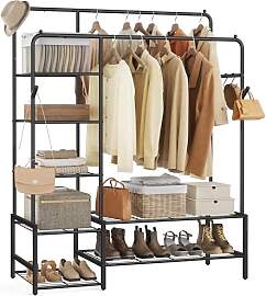 SONGMICS Kleiderständer, offener Kleiderschrank,