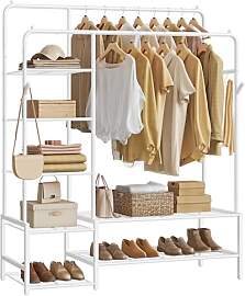 SONGMICS Kleiderständer, offener Kleiderschrank,