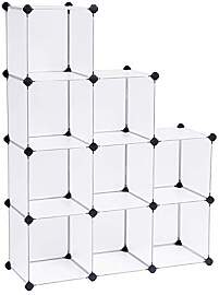 SONGMICS Kunststoffschrank, Kleiderschrank,