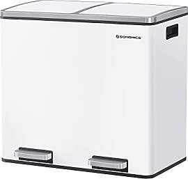 SONGMICS Mülleimer, Abfalleimer, Mülltrennsystem 