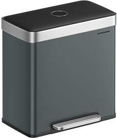 SONGMICS Mülleimer Küche, 2 x 30 L,