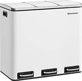 SONGMICS Mülleimer Küche, 3 x 18 L,