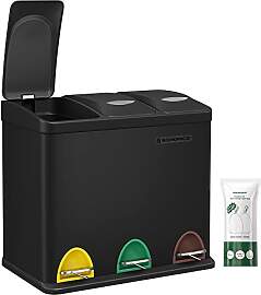 SONGMICS Mülleimer Küche, 3 x 8 L, kleine