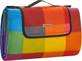 SONGMICS Picknickdecke,195 x 150 cm, groß,