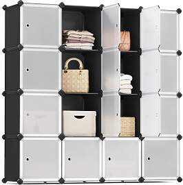 SONGMICS Regalsystem, Schuhregal, Set aus 16
