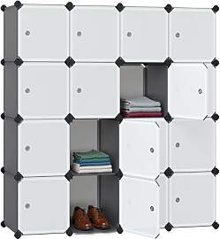 SONGMICS Regalsystem, Schuhregal, Set aus 16