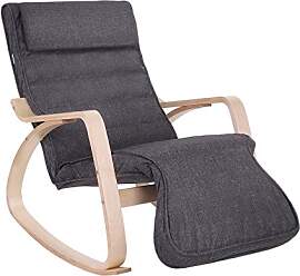 SONGMICS Schaukelstuhl, Relaxstuhl, 5-Fach
