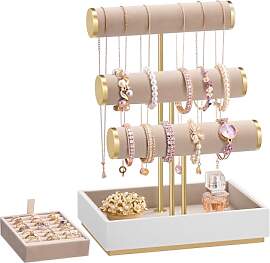 SONGMICS Schmuckhalter, Schmuckständer, 3