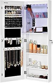 SONGMICS Schmuckschrank extra breiter Spiegel