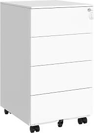 SONGMICS Schubladenschrank, Rollcontainer, mobiler 