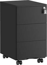 SONGMICS Schubladenschrank, Rollcontainer, mobiler 