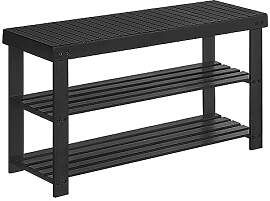 SONGMICS Schuhbank, Schuhregal mit 3 Ebenen,