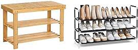 SONGMICS Schuhregal, Schuhschrank mit Sitzbank,