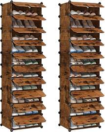 SONGMICS Schuhregal, Steckregal, Regalsystem,