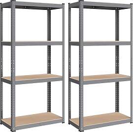 SONGMICS Schwerlastregal, 2er Set, Kellerregal,