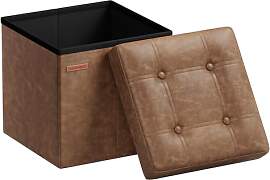 SONGMICS Sitzhocker 38 cm, Aufbewahrungsbox