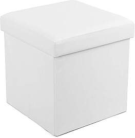 SONGMICS Sitzhocker faltbare Aufbewahrungsbox