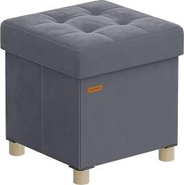 SONGMICS Sitzhocker mit Stauraum, Hocker faltbar,