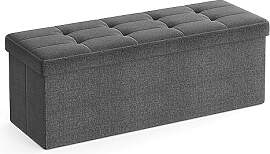 SONGMICS Sitzhocker mit Stauraum, klappbare