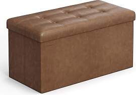 SONGMICS Sitzhocker mit Stauraum, klappbare