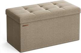 SONGMICS Sitzhocker mit Stauraum, klappbare