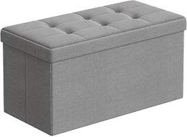 SONGMICS Sitzhocker mit Stauraum, klappbare