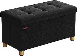 SONGMICS Sitzhocker mit Stauraum, klappbare