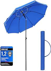 SONGMICS Sonnenschirm, 200 cm, Sonnenschutz, UPF