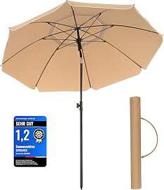 SONGMICS Sonnenschirm, 200 cm, Sonnenschutzfaktor