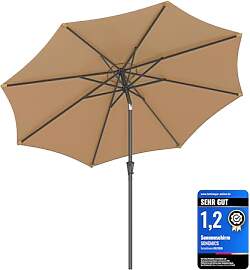 SONGMICS Sonnenschirm 300 cm, UPF 50+,