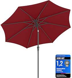 SONGMICS Sonnenschirm 300 cm, UPF 50+,