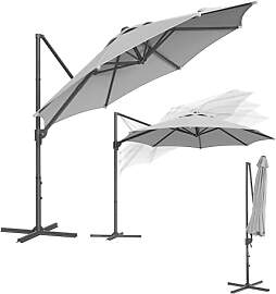 SONGMICS Sonnenschirm, Ampelschirm, 300 cm, UPF