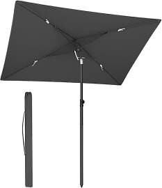 SONGMICS Sonnenschirm Balkon, 232 x 149 cm,