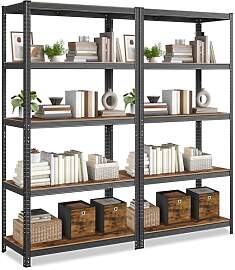 SONGMICS Standregal, 2er Set, Bücherregal,