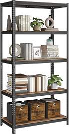 SONGMICS Standregal, Bücherregal, Lagerregal, 5