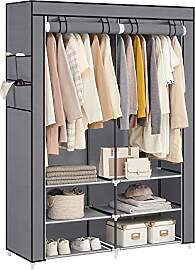 SONGMICS Stoffschrank, Kleiderschrank, 45 x 127 x