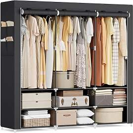 SONGMICS Stoffschrank, Kleiderschrank, 45 x 188 x