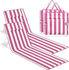 SONGMICS Strandstuhl, 2er Set, Campingstuhl,