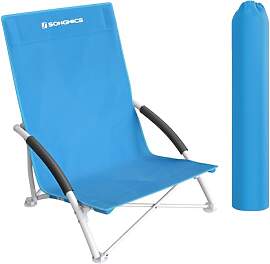 SONGMICS Strandstuhl, tragbarer Klappstuhl, mit