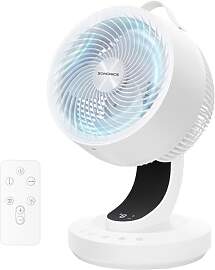 SONGMICS Tischventilator, Ventilator leise 20 dB,