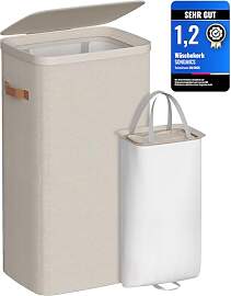 SONGMICS Wäschekorb, 100 L Wäschesammler,